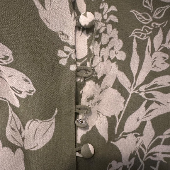 Reformation Brogan Dress - Willow - FLAWED | Missing Button - Picture 7 of 9